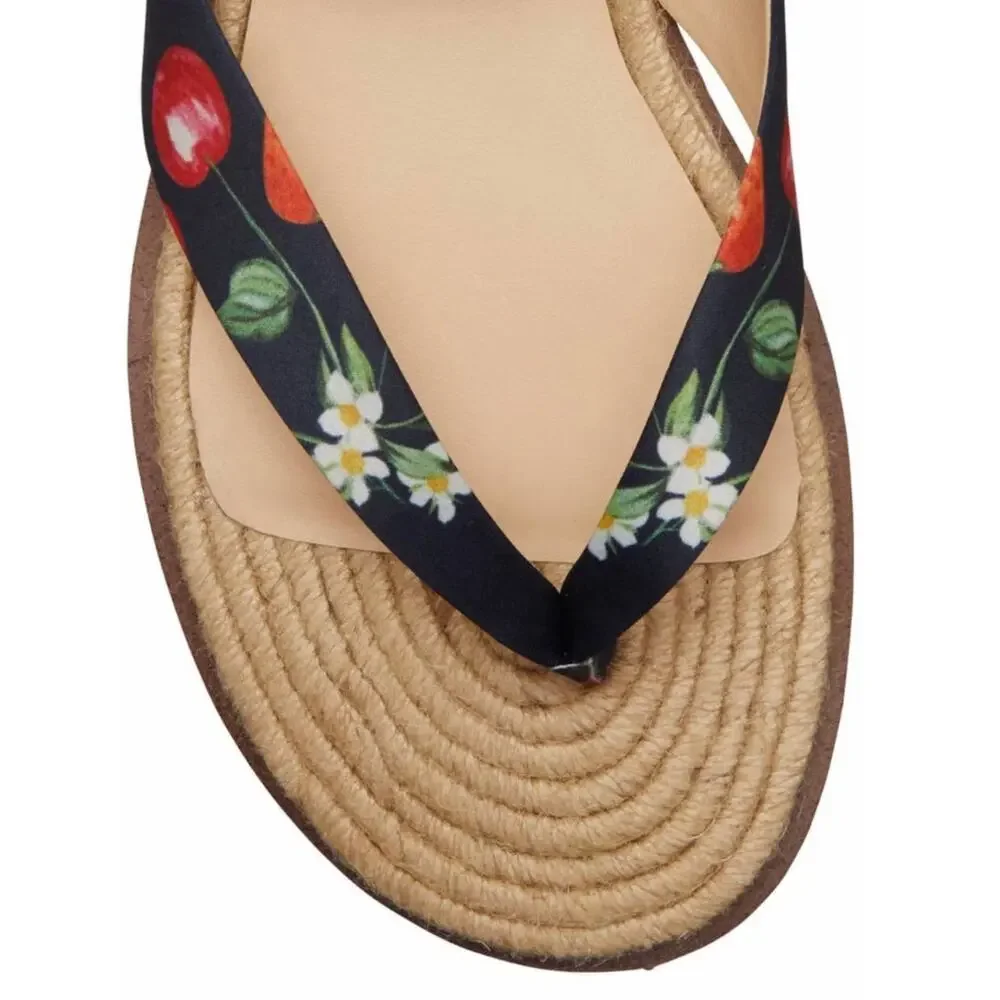 Jessica Simpson Abramo Berry Ribbon Sandal In Navy Size 6 New